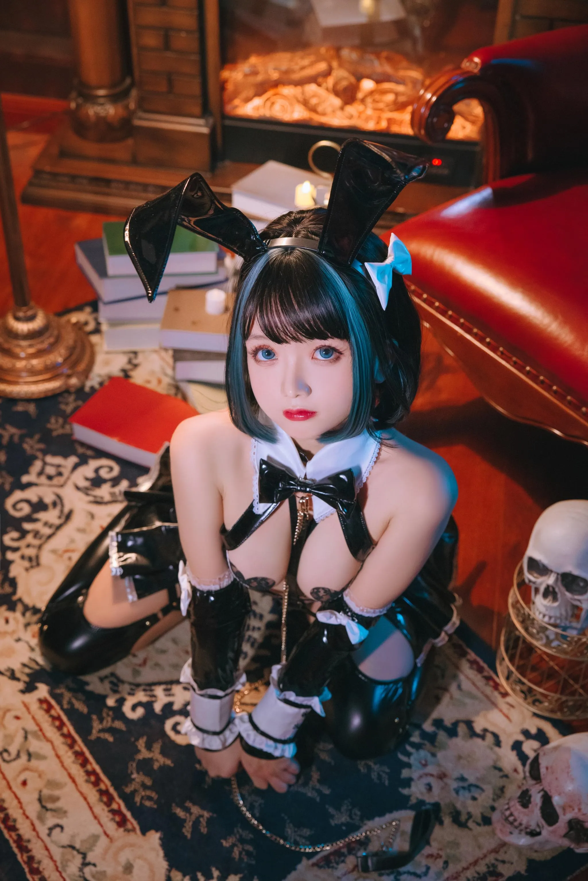 日奈娇 – NO.49 万圣恶魔皮衣 [41P]插图5